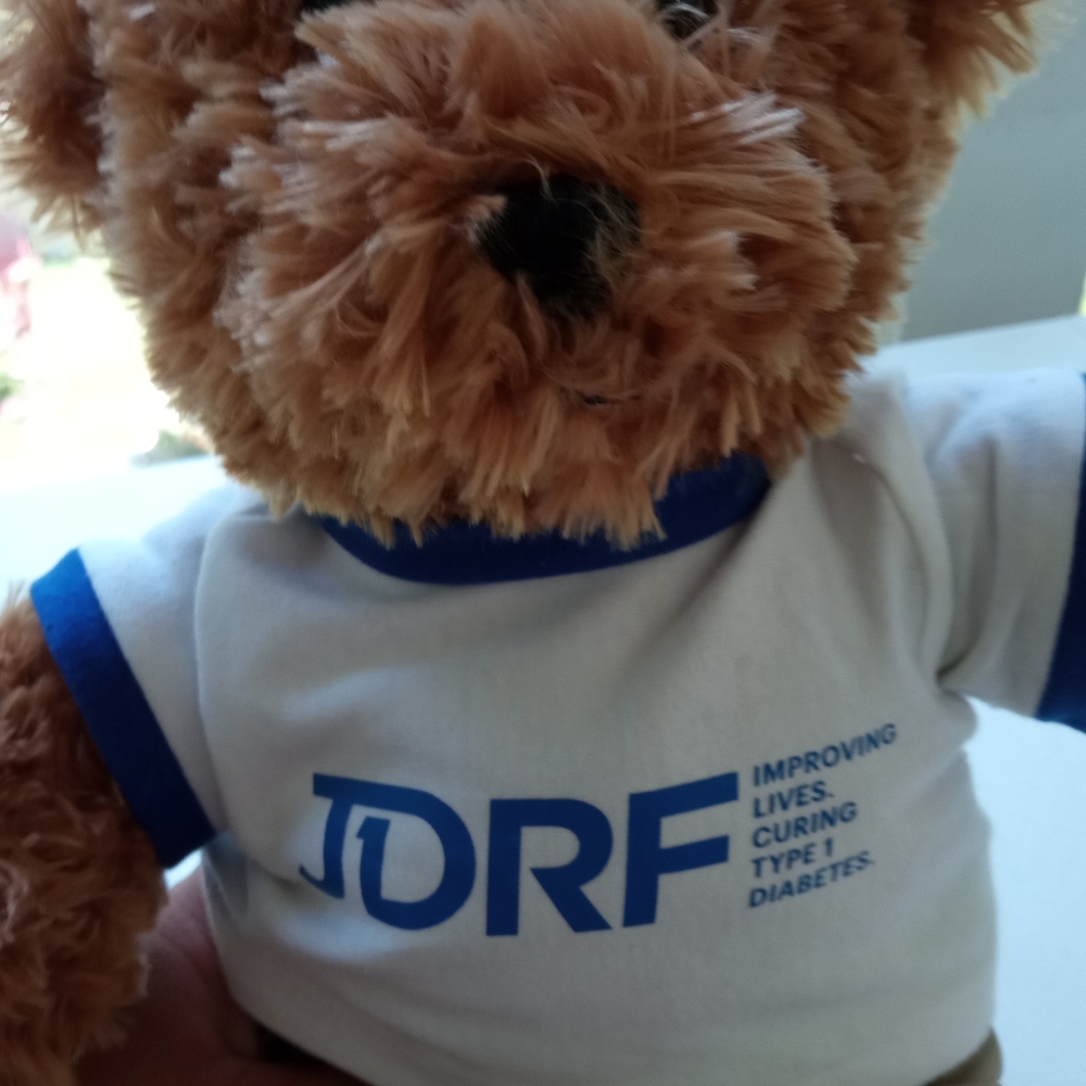 Aurora Rufus Bear with Diabetes JDRF 15' VGC